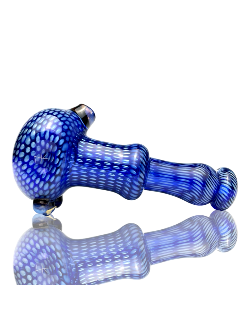 Firekist Glass LG Blue & Fume Snakeskin Pipe Firekist