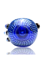 Firekist Glass LG Blue & Fume Snakeskin Pipe Firekist