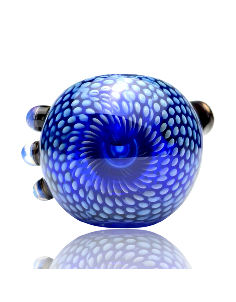 Firekist Glass LG Blue & Fume Snakeskin Pipe Firekist