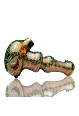 Firekist Glass LG Amber & Fume Snakeskin Pipe Firekist