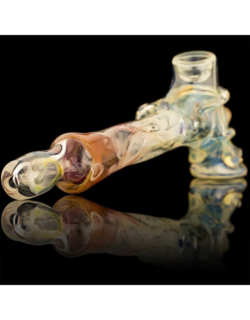 Bob Snodgrass Bob Snodgrass Worked Top Hat with Pink Reduction Stem Snodgrass Family Glass