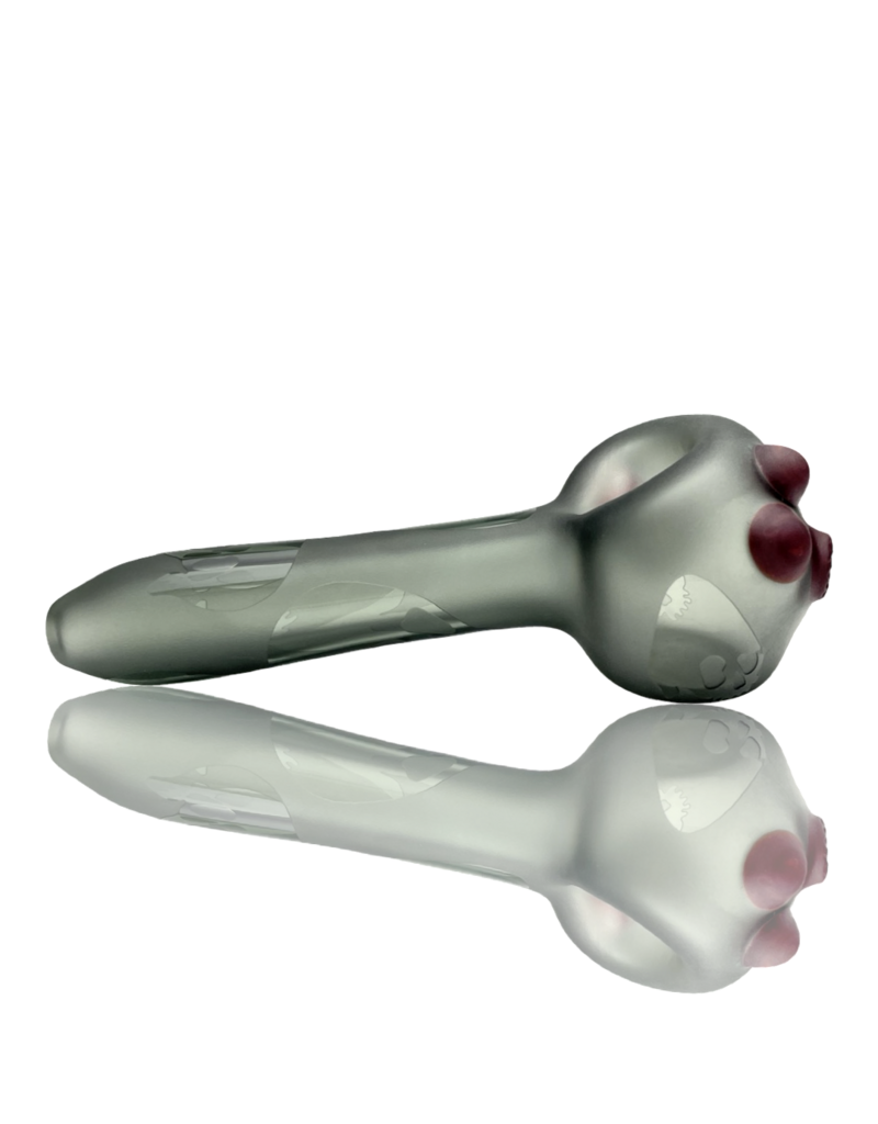 Evan Cals Sandblasted Smoke Color Skull Pipe Evan Cals