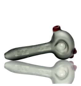 Evan Cals Sandblasted Smoke Color Skull Pipe Evan Cals