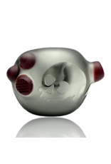 Evan Cals Sandblasted Smoke Color Skull Pipe Evan Cals