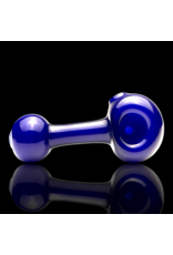 Cobalt Frit Over White Frit Lollipop Pipe Mike OConnor