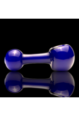 Cobalt Frit Over White Frit Lollipop Pipe Mike OConnor