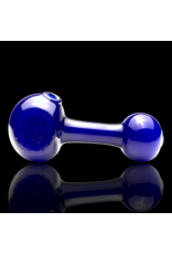 Cobalt Frit Over White Frit Lollipop Pipe Mike OConnor