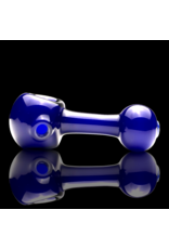 Cobalt Frit Over White Frit Lollipop Pipe Mike OConnor
