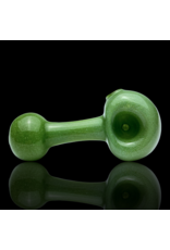 ISO Solid Green Frit Lollipop Pipe by Mike O'Conner