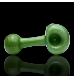 ISO Solid Green Frit Lollipop Pipe MO