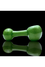 ISO Solid Green Frit Lollipop Pipe by Mike O'Conner