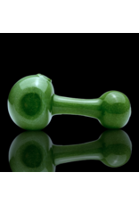 ISO Solid Green Frit Lollipop Pipe by Mike O'Conner