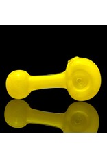 ISO Yellow Frit Lollipop Pipe by Mike O Connor