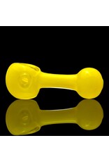 ISO Yellow Frit Lollipop Pipe by Mike O Connor