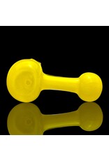 ISO Yellow Frit Lollipop Pipe by Mike O Connor