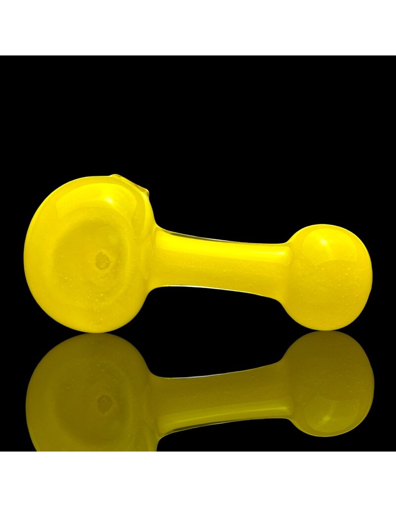 ISO Yellow Frit Lollipop Pipe by Mike O Connor