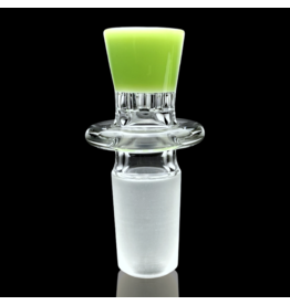 18mm MILKY Green 7-Hole Honeycomb Disc Slide Blazing Blue