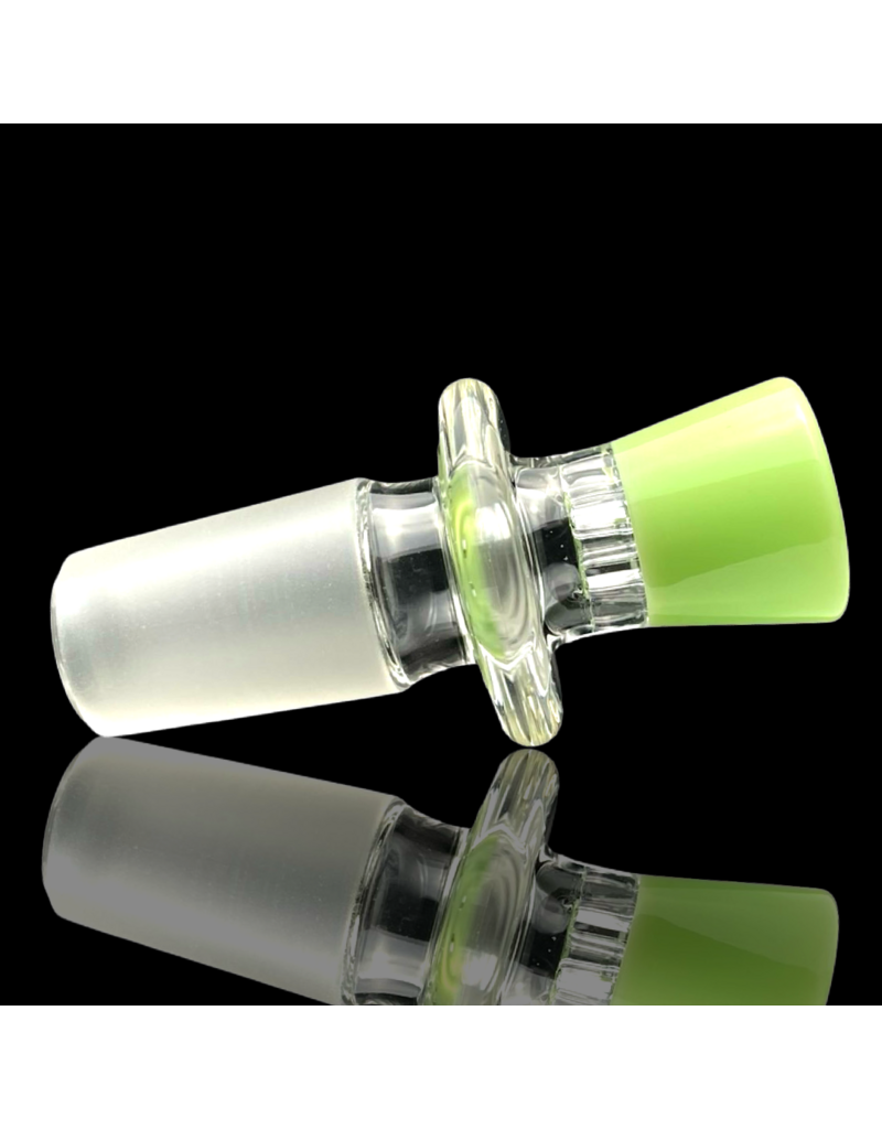 18mm MILKY Green 7-Hole Honeycomb Disc Slide Blazing Blue