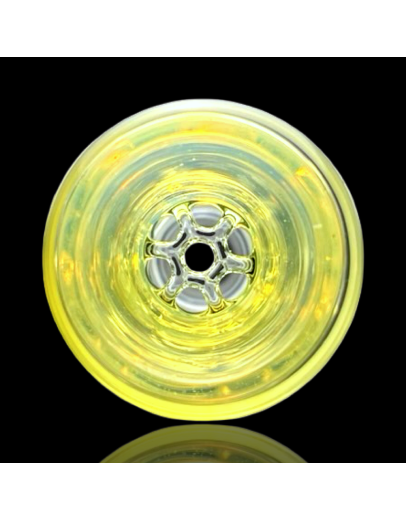 14mm FUME 7-Hole Honeycomb Disc Slide Blazing Blue