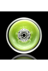 14mm MILKY Green 7-Hole Honeycomb Disc Slide Blazing Blue