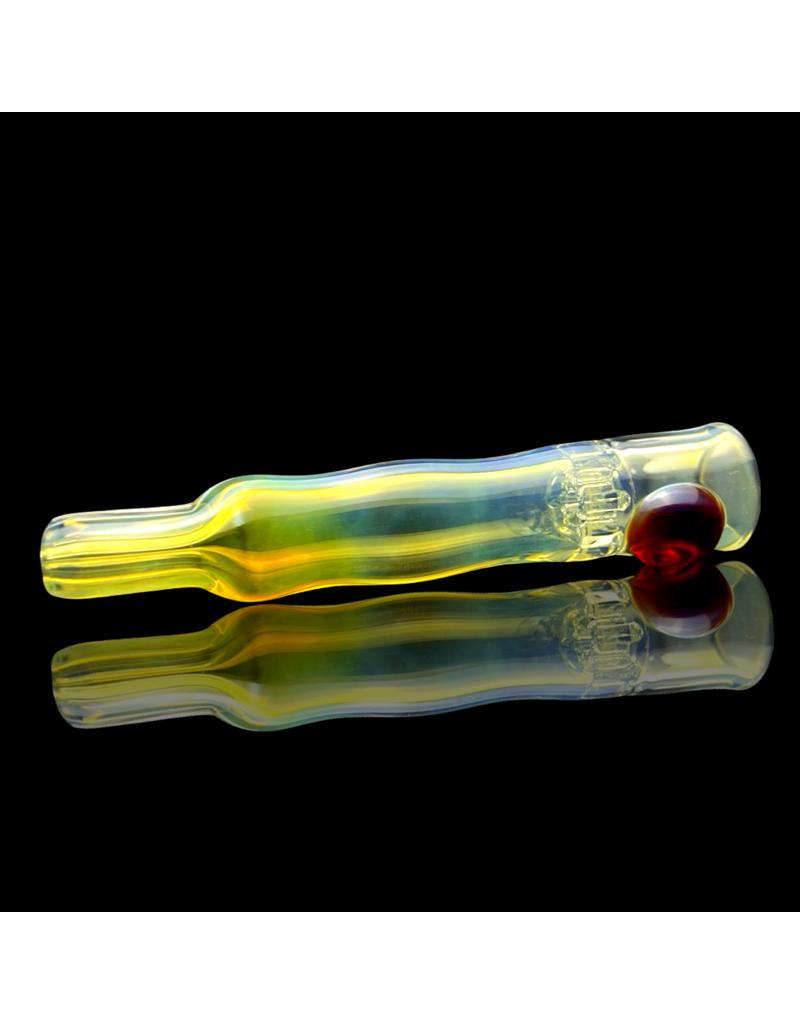 Fume 7-Hole Honeycomb Chillum Blazing Blue Glass