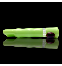 MILKY Green 7-hole Honeycomb Chillum Blazing Blue