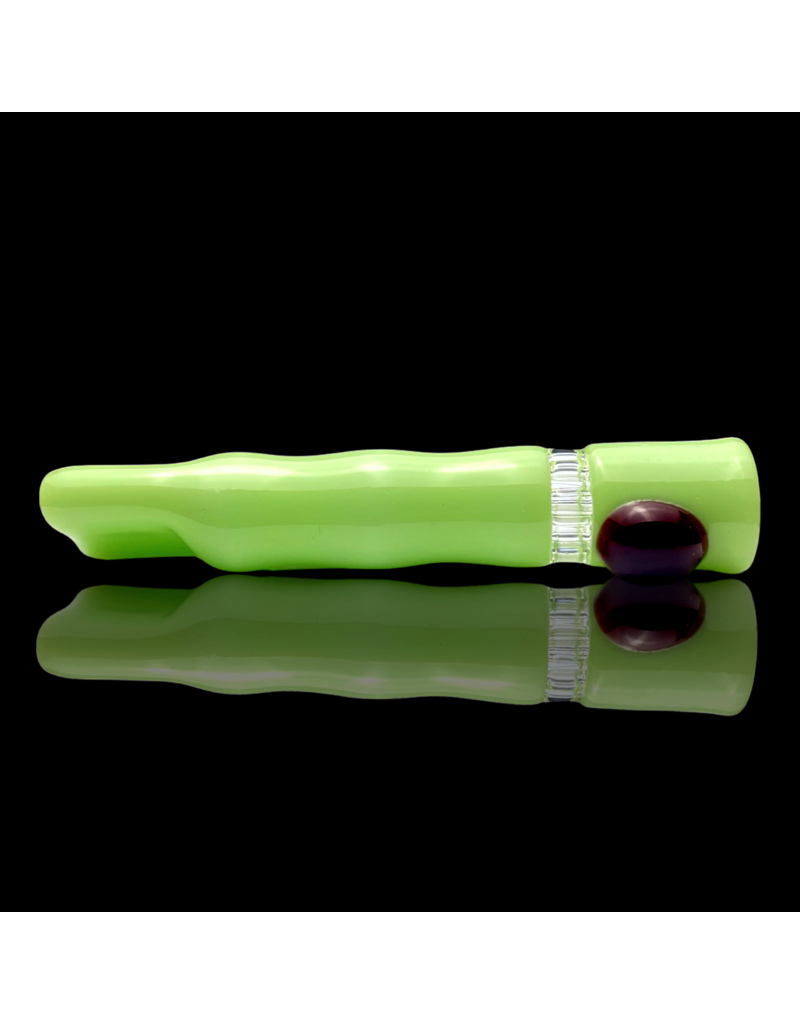 MILKY Green 7-hole Honeycomb Chillum Blazing Blue