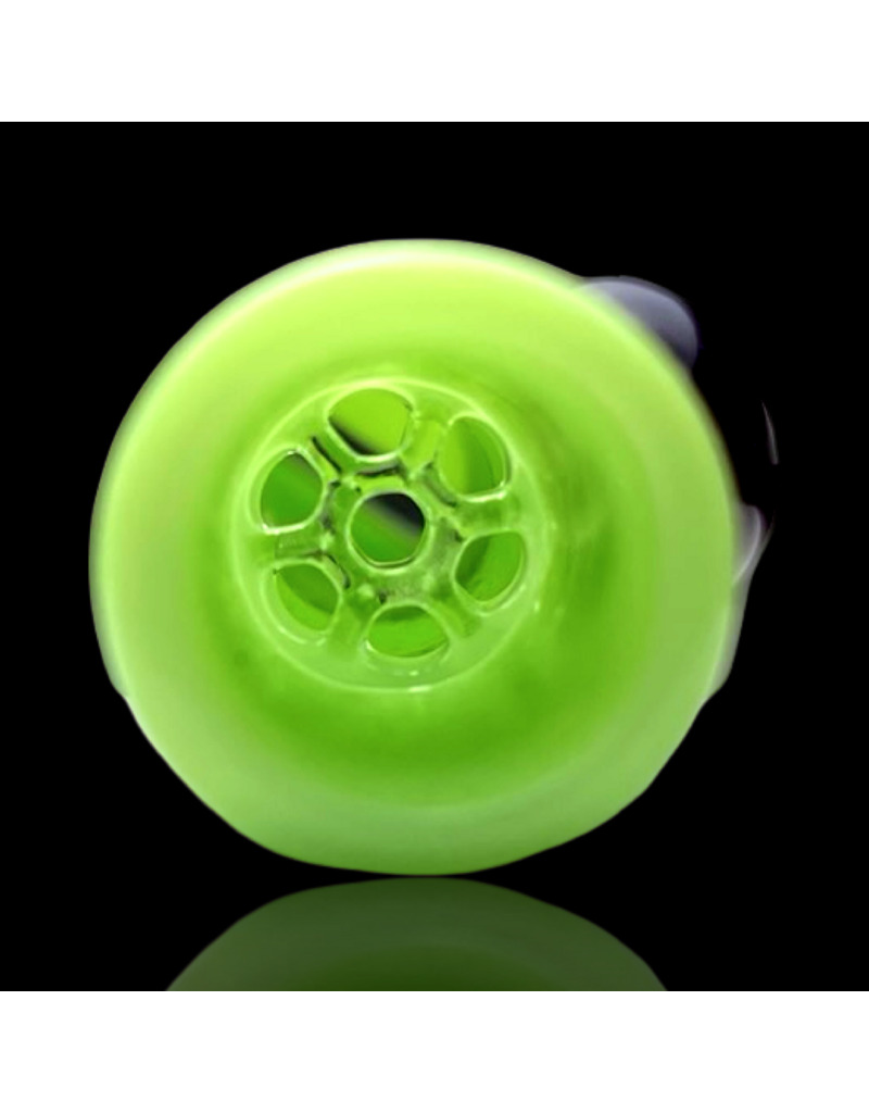 MILKY Green 7-hole Honeycomb Chillum Blazing Blue