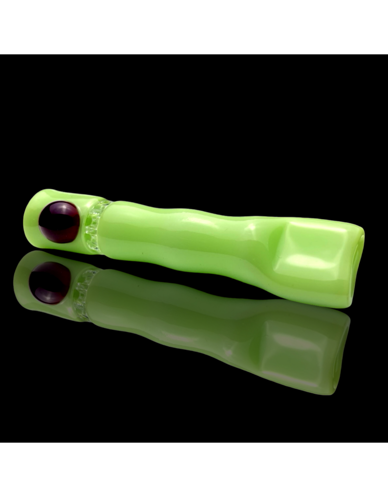 MILKY Green 7-hole Honeycomb Chillum Blazing Blue