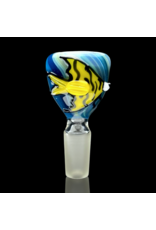 14mm Yellow Fish Slide Waynes Glass