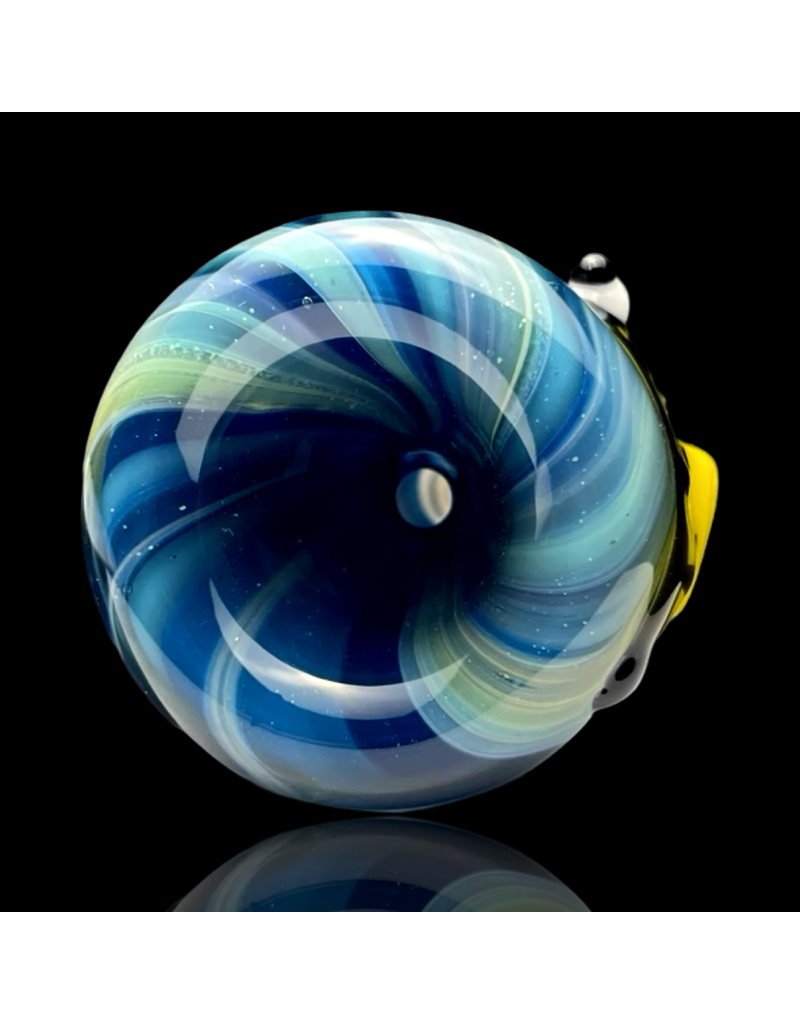 14mm Yellow Fish Slide Waynes Glass