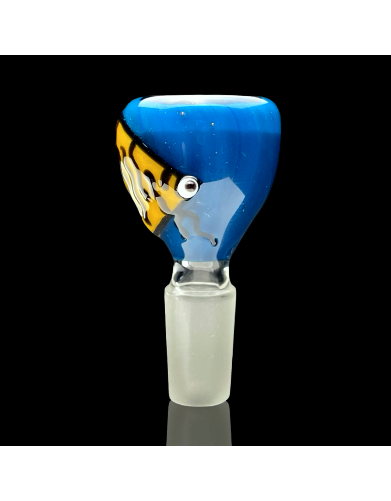 14mm Orange Fish Slide Waynes Glass