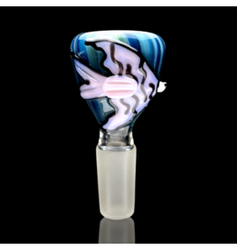 14mm Purple Fish Slide Waynes Glass