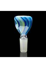 14mm Purple Fish Slide Waynes Glass