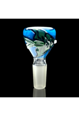 14mm Green Fish Slide Waynes Glass