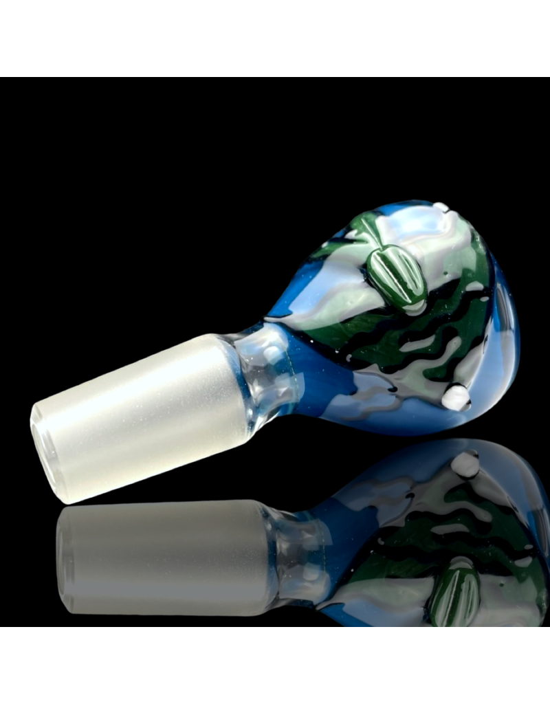 14mm Green Fish Slide Waynes Glass