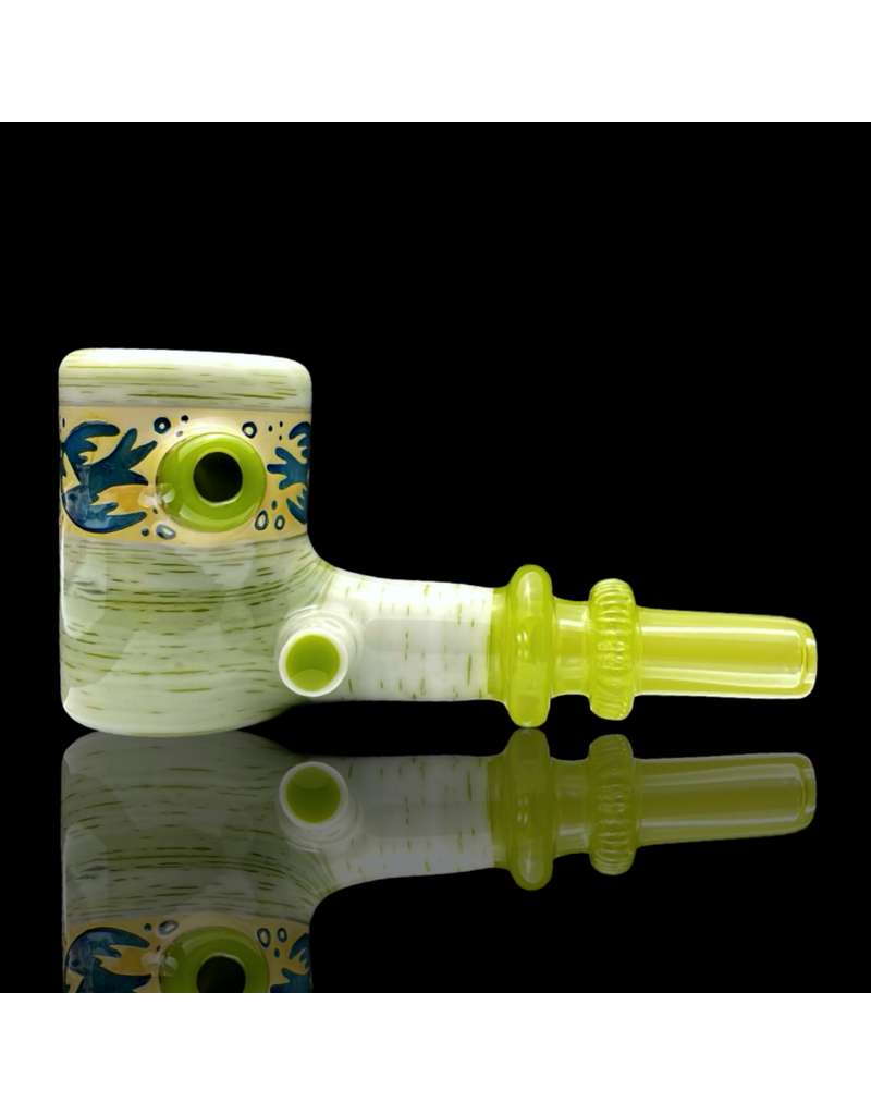 Witch DR Kevin & Evan Birthday Carved Birch Cob Pipe