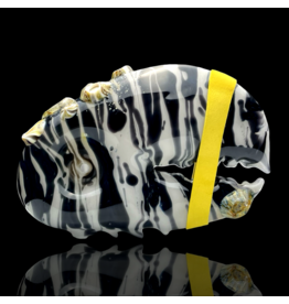 Mrs Claws Black & White UV Barnacle Claw Pipe