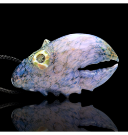 Mrs Claws Pink & Blue Hard Shell Barnacle Claw Pendant