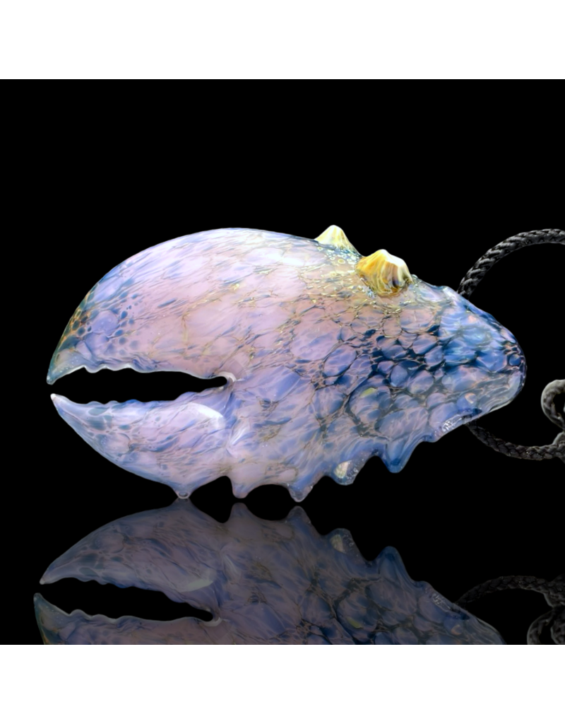 Mrs Claws Pink & Blue Hard Shell Barnacle Claw Pendant