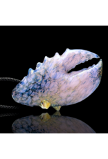 Mrs Claws Pink & Blue Hard Shell Barnacle Claw Pendant