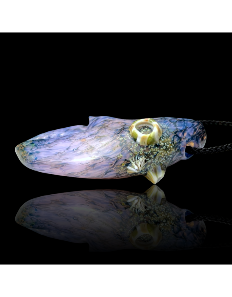 Mrs Claws Pink & Blue Hard Shell Barnacle Claw Pendant