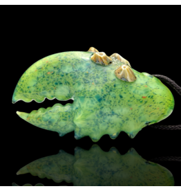 Mrs Claws Bright Green Hard Shell Barnacle Claw Pendant