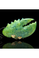 Mrs Claws Bright Green Hard Shell Barnacle Claw Pendant