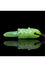 Mrs Claws Bright Green Hard Shell Barnacle Claw Pendant