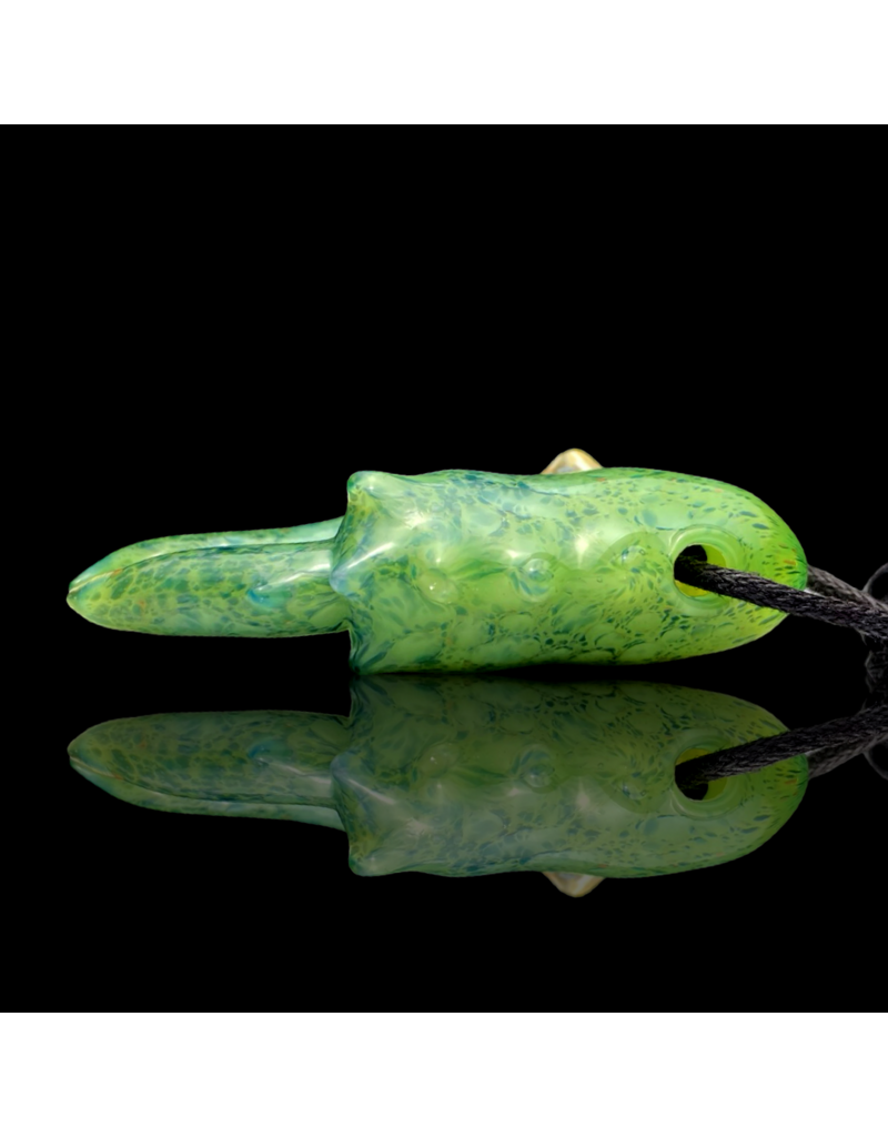 Mrs Claws Bright Green Hard Shell Barnacle Claw Pendant