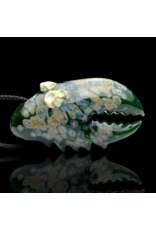 Mrs Claws Green Multi Barnacle Claw Pendant
