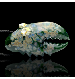Mrs Claws Green Multi Barnacle Claw Pendant