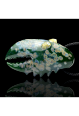 Mrs Claws Green Multi Barnacle Claw Pendant