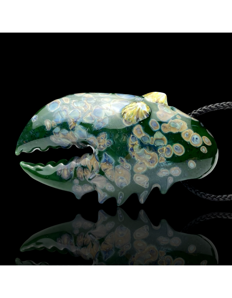 Mrs Claws Green Multi Barnacle Claw Pendant